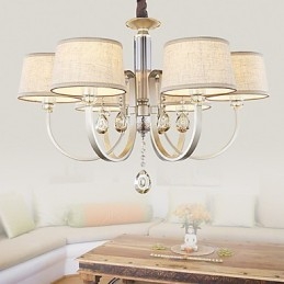 Candelabru din metal cu pictură în cristal de țară
