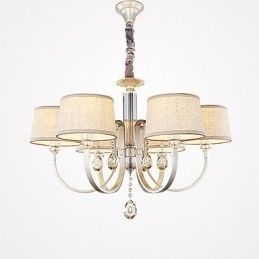 Candelabru din metal cu pictură în cristal de țară