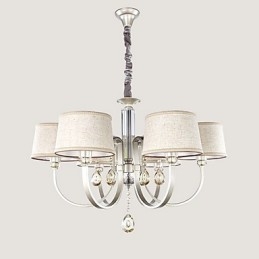 Candelabru din metal cu pictură în cristal de țară