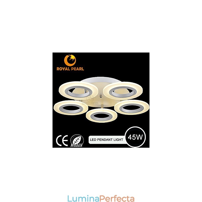 Lampă modernă din cerc din acrilic