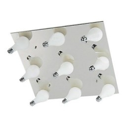 Montaj modern cu 9 lumini pătrate (bază bec G4)