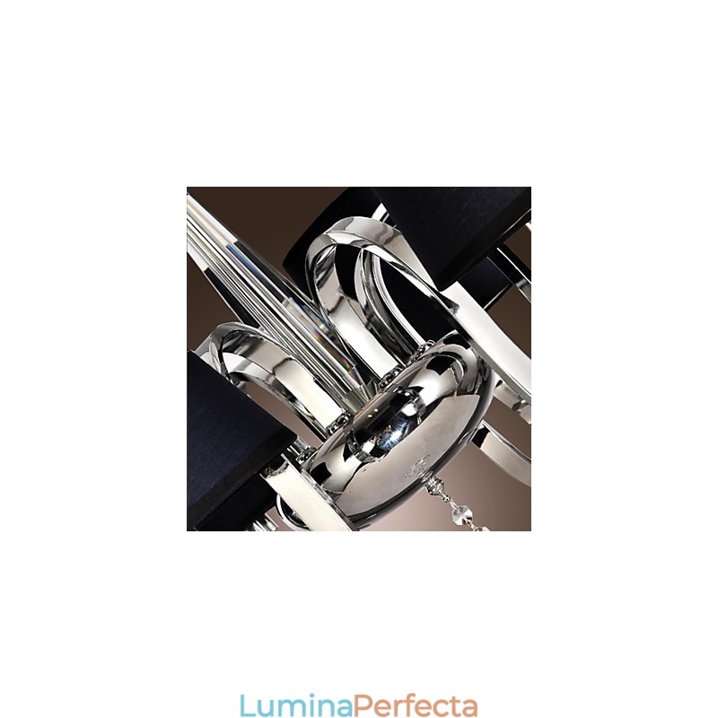 Modern Contemporan Tradițional Clasic Rustic Lodge Vintage Island Candelabru din metal cromat