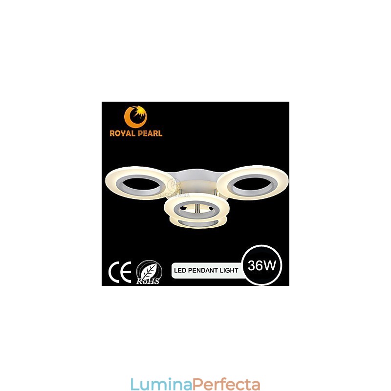 Lampă suspendată modernă, cu patru capete, acrilic