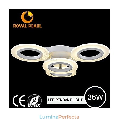 Lampă suspendată modernă, cu patru capete, acrilic