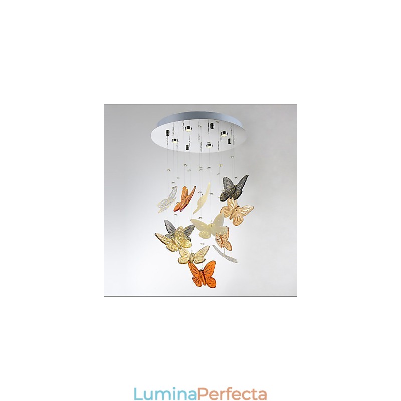Lampă de cristal Lampă circulară de cristal Fluture 4