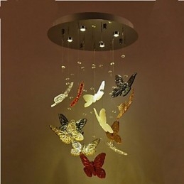 Lampă de cristal Lampă circulară de cristal Fluture 4