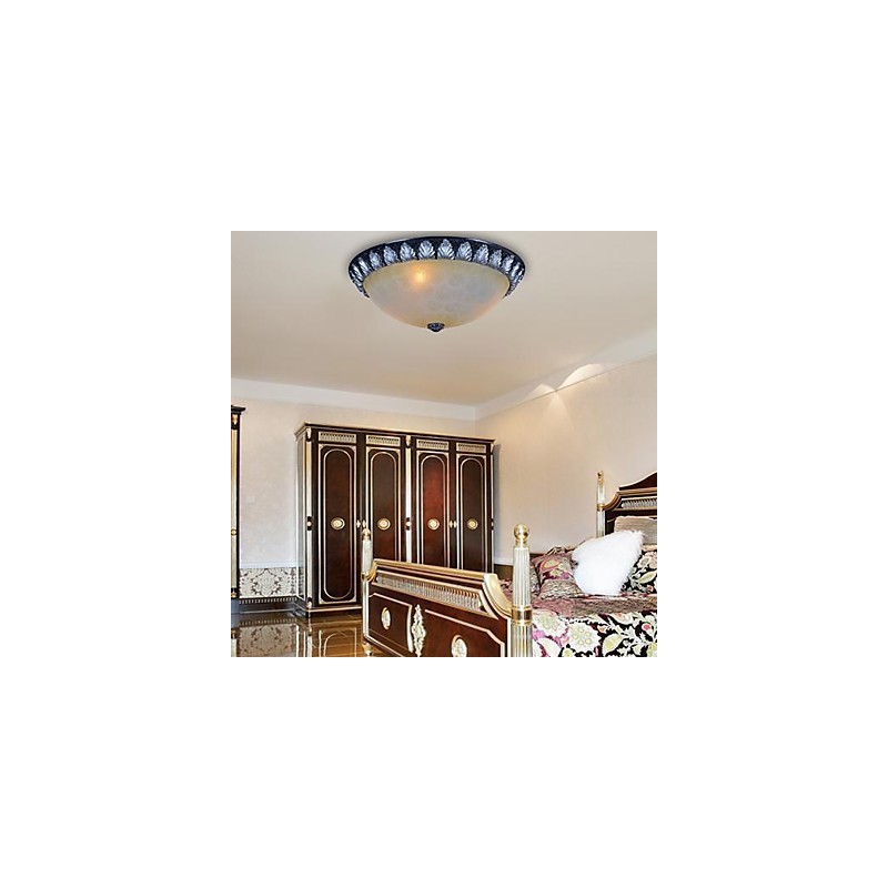 Model de lumină cu montare încasată, rășină de sticlă, sculptură în argint, clasic european