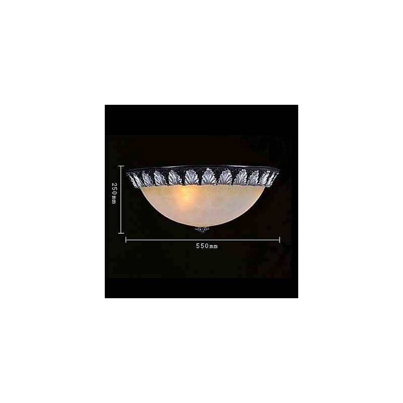 Model de lumină cu montare încasată, rășină de sticlă, sculptură în argint, clasic european