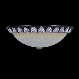 Model de lumină cu montare încasată, rășină de sticlă, sculptură în argint, clasic european