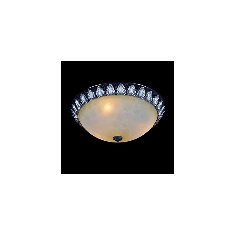 Model de lumină cu montare încasată, rășină de sticlă, sculptură în argint, clasic european