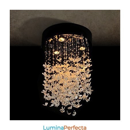 Montaj modern semi-încastrabil cu 3 lumini Butterfly Featured Shade Montaj modern semi-încastrabil cu 3 lumini Butterfly Featured Shade