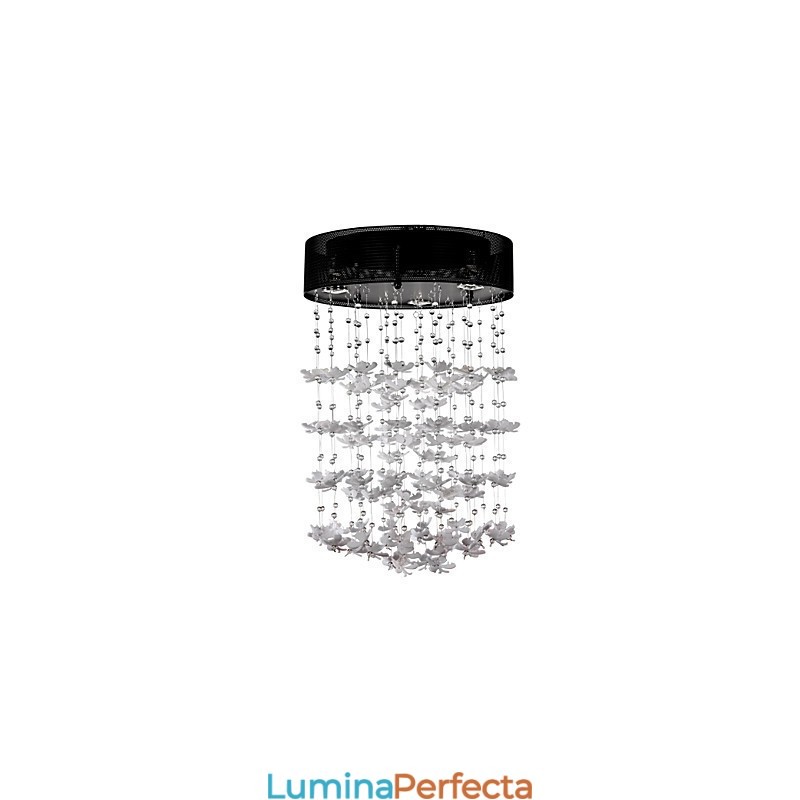 Montaj modern semi-încastrabil cu 3 lumini Butterfly Featured Shade