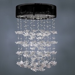 Montaj modern semi-încastrabil cu 3 lumini Butterfly Featured Shade