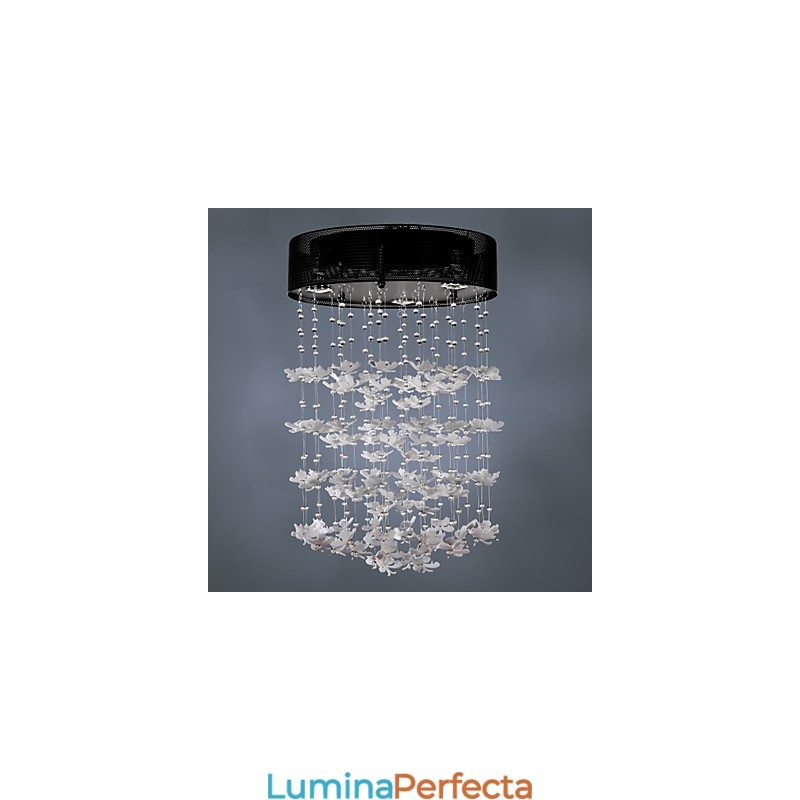 Montaj modern semi-încastrabil cu 3 lumini Butterfly Featured Shade