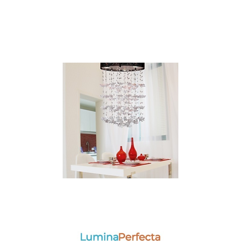 Montaj modern semi-încastrabil cu 3 lumini Butterfly Featured Shade