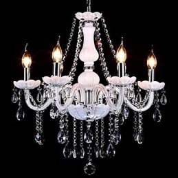 Candelabru Cristal Modern 6 Lumini Contemporan Sticla