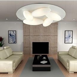 Montaj modern cu 5 lumini (baza becului G9)