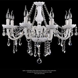 Candelabru Cristal Modern 8 Lumini Contemporan Sticla