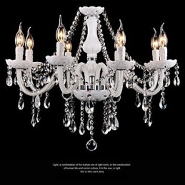Candelabru Cristal Modern 8 Lumini Contemporan Sticla