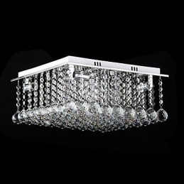 Montaj încastrat din metal galvanizat din cristal modern și contemporan