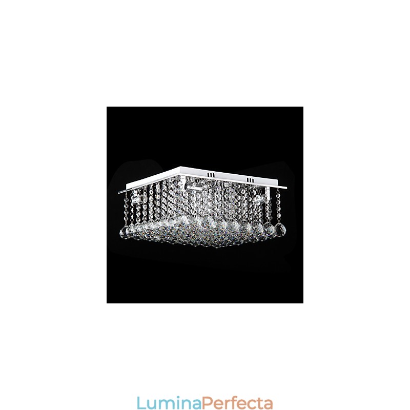 Montaj încastrat din metal galvanizat din cristal modern și contemporan