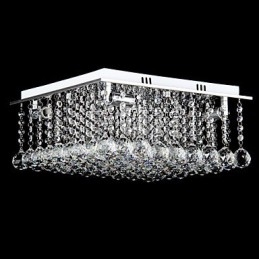 Montaj încastrat din metal galvanizat din cristal modern și contemporan