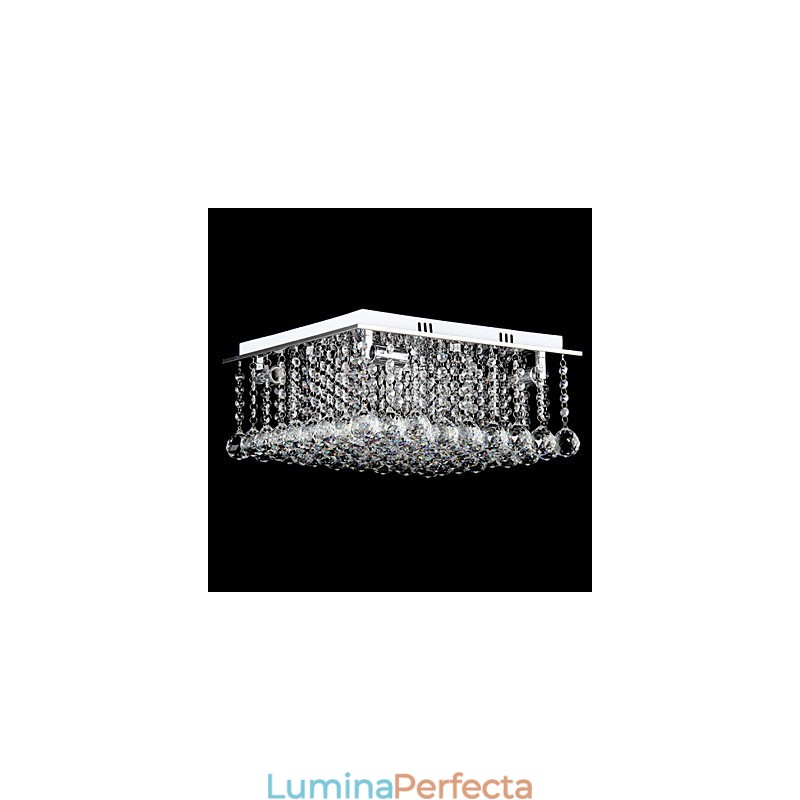 Montaj încastrat din metal galvanizat din cristal modern și contemporan