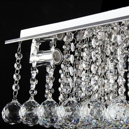 Montaj încastrat din metal galvanizat din cristal modern și contemporan