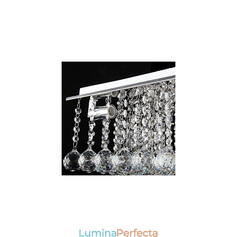 Montaj încastrat din metal galvanizat din cristal modern și contemporan