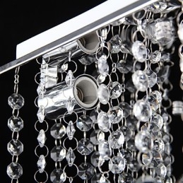 Montaj încastrat din metal galvanizat din cristal modern și contemporan