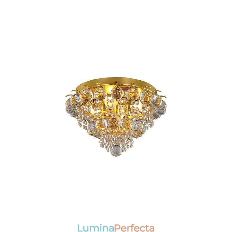 Montaj modern din cristal cu 5 lumini