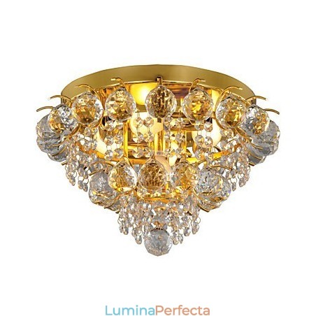 Montaj modern din cristal cu 5 lumini Montaj modern din cristal cu 5 lumini
