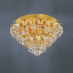 Montaj modern din cristal cu 5 lumini