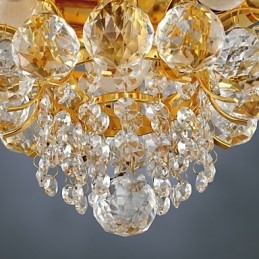 Montaj modern din cristal cu 5 lumini