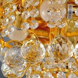 Montaj modern din cristal cu 5 lumini