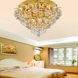 Montaj modern din cristal cu 5 lumini