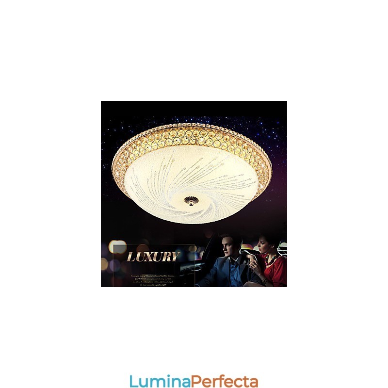 Lumină de cristal modernă de lux Absorb Dom Light SMD culoare dublă Diametru 50CM