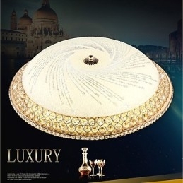Lumină de cristal modernă de lux Absorb Dom Light SMD culoare dublă Diametru 50CM