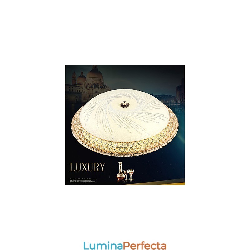 Lumină de cristal modernă de lux Absorb Dom Light SMD culoare dublă Diametru 50CM
