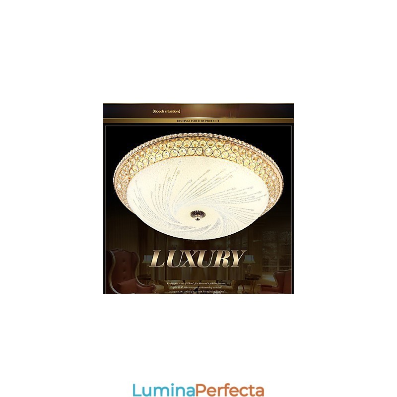 Lumină de cristal modernă de lux Absorb Dom Light SMD culoare dublă Diametru 50CM