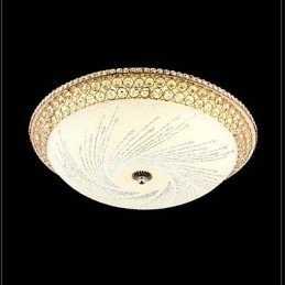 Lumină de cristal modernă de lux Absorb Dom Light SMD culoare dublă Diametru 50CM