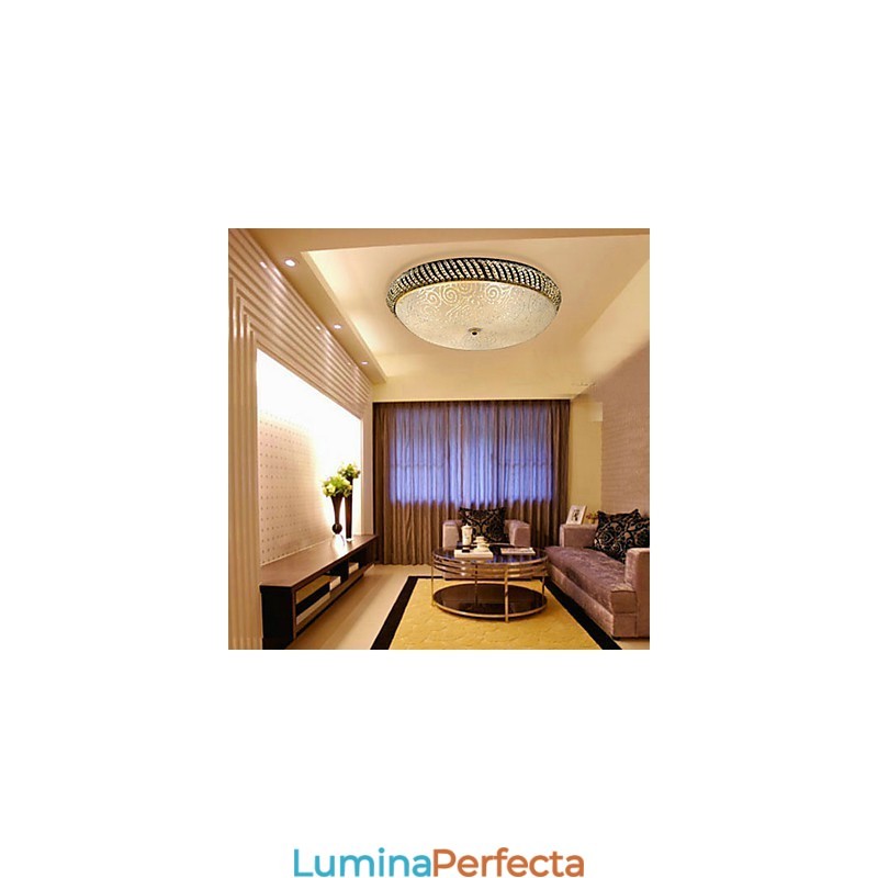 Plafoniera luxuriantă cu 4 lumini auriu