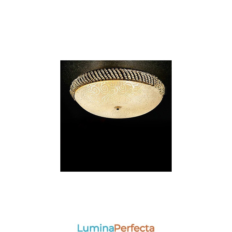 Plafoniera luxuriantă cu 4 lumini auriu
