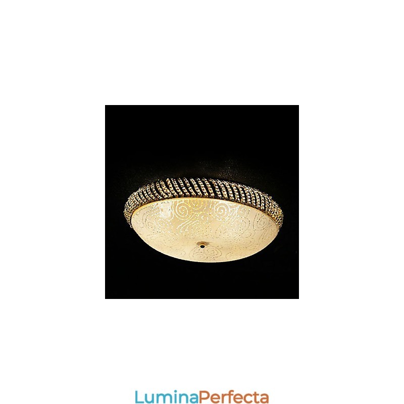 Plafoniera luxuriantă cu 4 lumini auriu