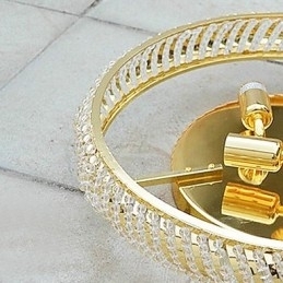 Plafoniera luxuriantă cu 4 lumini auriu
