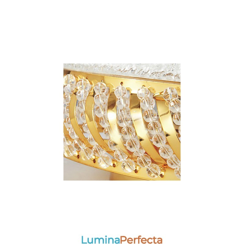 Plafoniera luxuriantă cu 4 lumini auriu