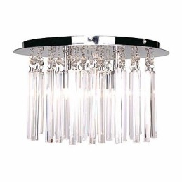Suport semi-încastrabil din cristal modern cu 4 lumini (bază bec G9)