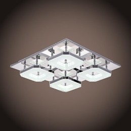 Montaj acrilic cu 4 lumini, oțel inoxidabil galvanizat modern din acril