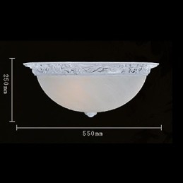 Lumină albă cu montare încasată, rășină de sticlă, sculptură clasică europeană