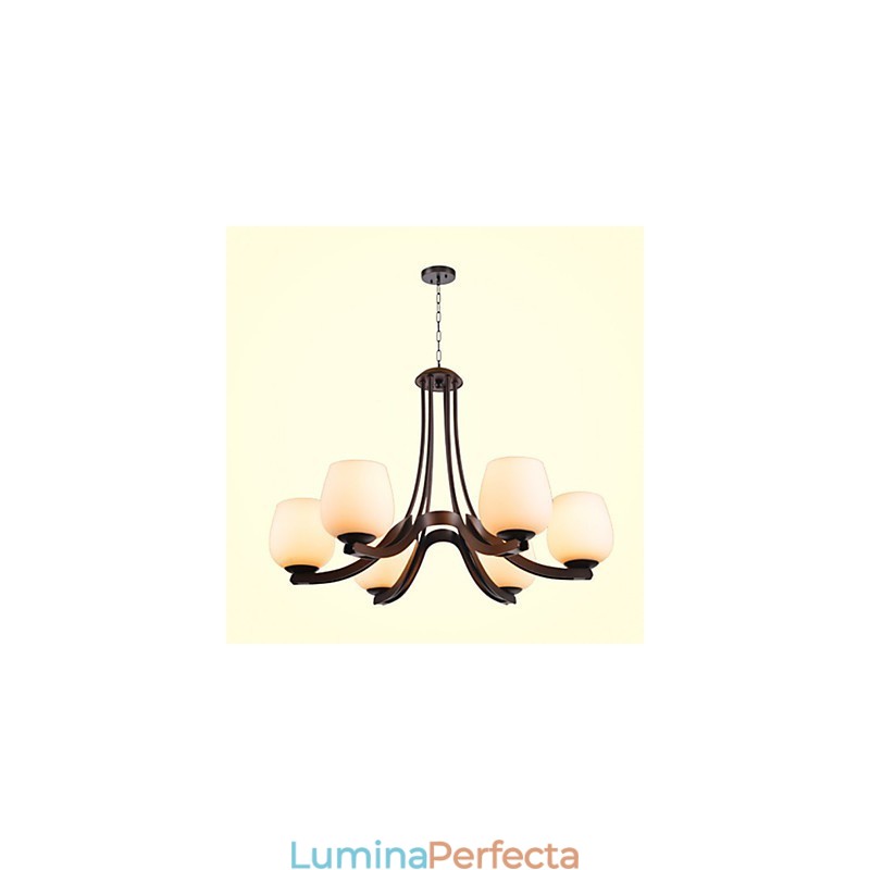 Candelabru din metal cu pictură în stil retro clasic tradițional
